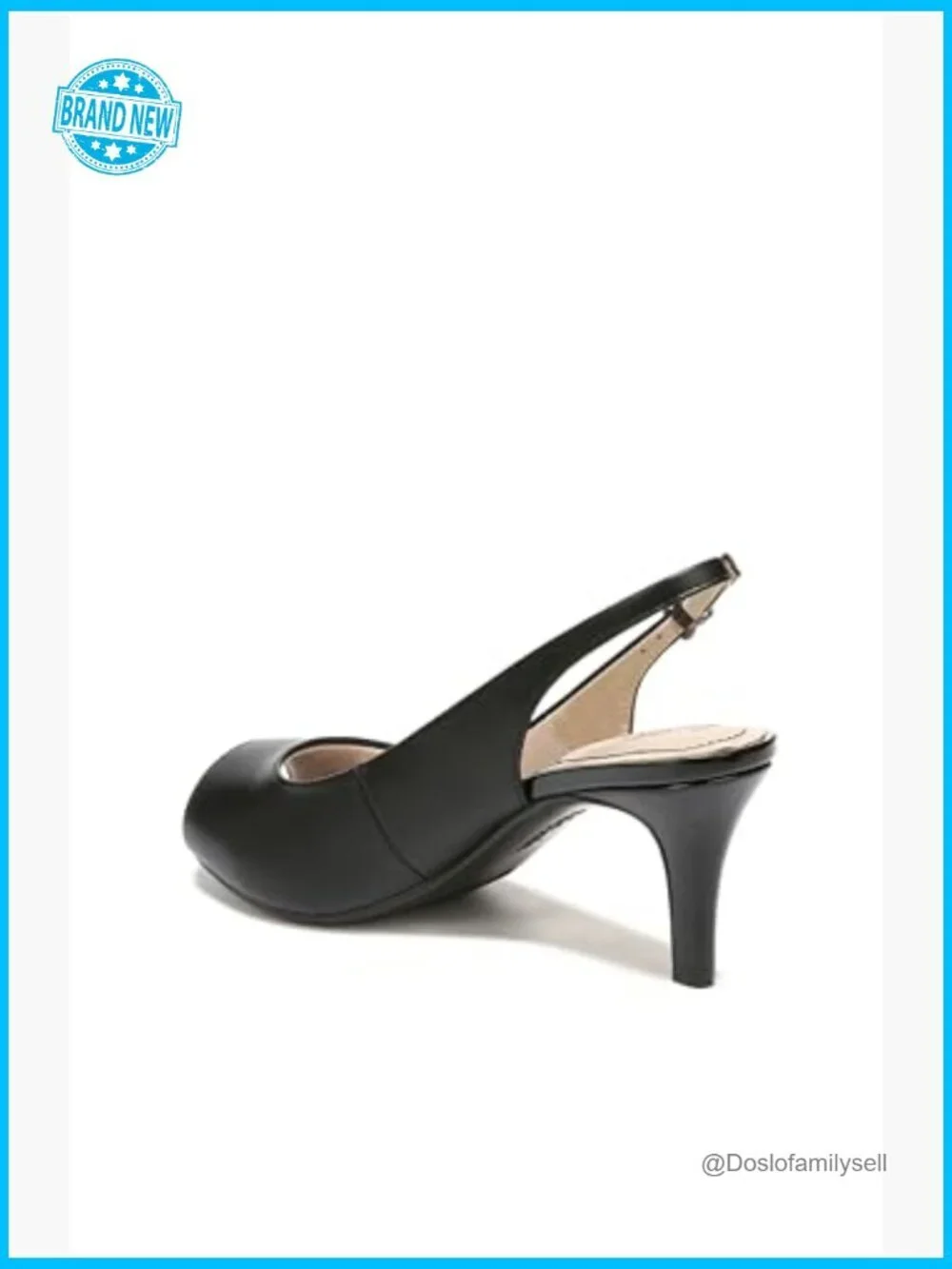 Peep Toe Heeled Sandals Slingback Buckle Adjustable Strap Platform